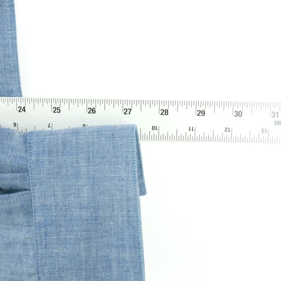 CI by Tom James Heather Dress Shirt Long Sleeve Button Down Blue Size XL Tall - Picture 7 of 7